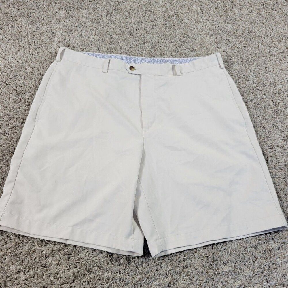 Donald Ross Golf Shorts Mens 40 Beige Preppy Chino Performance Marks*